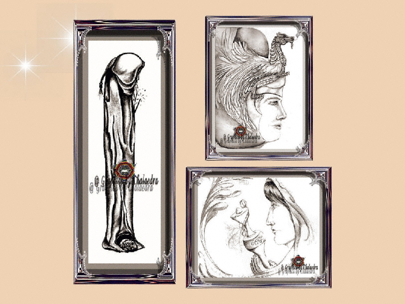 Slide 4 of Black and White Fantasy