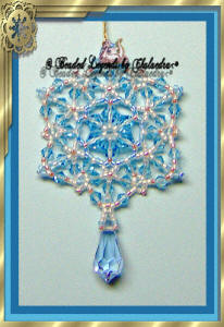 Blue Ice Crystal Ornament