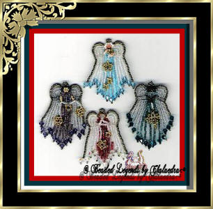 Four Holiday Angels Ornaments