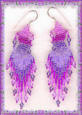 Pink and Purple Earrings